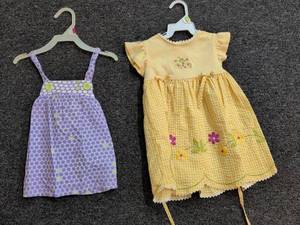 lot 31 image: Girls Embroidered Dress and Jumper Set Size 2T