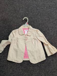 lot 33 image: Genuine Kids Girls Beige Corduroy Jacket Size 2T