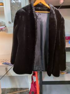 lot 52 image: Sears Brown Faux Fur Winter Coat