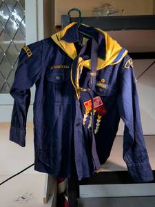 lot 79 image: Cub Scouts BSA Uniform with Patches and Neckerchief