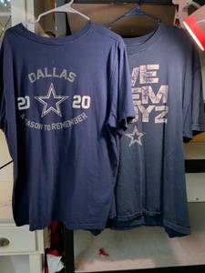 lot 85 image: Dallas Cowboys NFL Team T-Shirts Collection Size 2XL