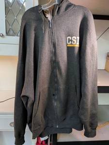 lot 107 image: CSI Crime Scene Investigation Neo Blue Zip Up Hoodie