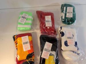 lot 129 image: Athletic Crew Sock Collection - Multiple Colors and Patterns