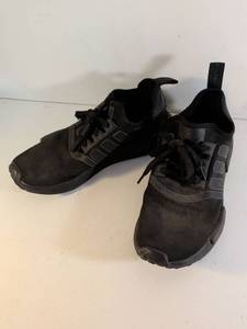 lot 135 image: Adidas NMD R1 Triple Black Running Shoes Size 9.5