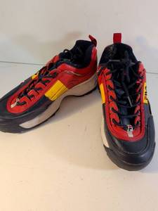 lot 141 image: FILA Disruptor 2 Sneakers Navy Red Yellow Colorway Size 6