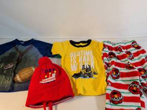lot 164 image: Toddler Boys Clothing Bundle with Pajamas and T-Shirts Size 2T
