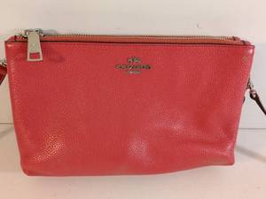 lot 176 image: Coach pink Leather Crossbody Bag