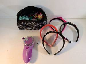 lot 182 image: Hair Accessories Lot with Conair Sparkle Braider and Headbands