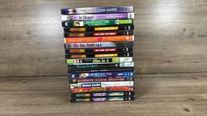lot 186 image: Workout Fitness DVD Collection Bundle - 18 Exercise Videos