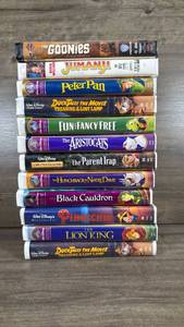 lot 201 image: Disney VHS Movie Collection Lot of 12 Tapes