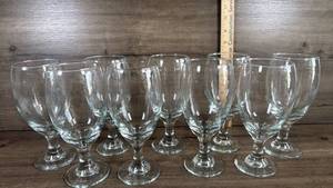 lot 227 image: Clear Glass wine glasses