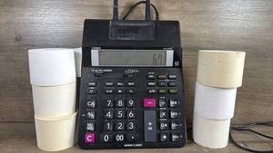 lot 279 image: Casio HR-200RC Printing Calculator, including printing paper