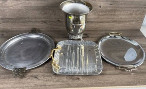 lot 351 image: Serving dishes with Ice Bucket and Trays
