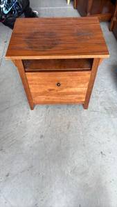 lot 366 image: Wood file cabinet
