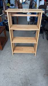 lot 368 image: Wood Mission Style Bookshelf
