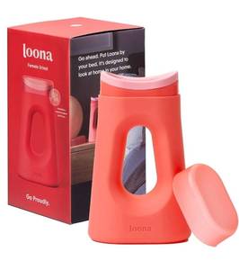 lot 57520 image: Premium Female Urinal - Quiet, No Splash Design for Women - Ideal for Bedside, Travel, and Outdoor Use - Coral Dream - HSAFSA Eligible - Retail $40