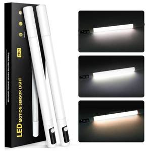 lot 57537 image: Under Cabinet Lighting,15.2 2Pack Sensor Light Indoor with Battery Level Display Function, Closet Light can be Disassembled for Handheld use, wireless under cabinet lights for Wardrobe, Bedroom, Kitchen - Retail $24