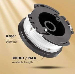 lot 57542 image: 8 Pack Weed Eater String Compatible with BlackDecker, AF-100 0.065 Weed Wacker String Refill 240ft Automatic Feed String Trimmer Replacement Spool Line for Black&Decker(7 Spool1 Cap1 Spring) - Retail $10