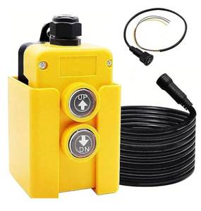 lot 57547 image: 3 Wire 12V Remote Control Switch for Single Acting Hydraulic Pumps, Dump Truck Trailer Hoist Lift Gate Power Unit Controller - Retail $22