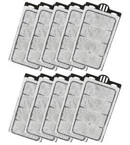 lot 57555 image: 10 Pack Aquarium Filter Replacement Plates, Turtle Tank Filter Sponges, Suitable for 3.5W 280LH Low-Water Filter - Retail $10