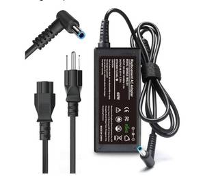 lot 57594 image: 45W Laptop Charger for HP Laptop Computer,19.5V 2.31A Smart Blue Tip Power Adapter for HP Pavilion x360,Envy 11 13 15,EliteBook 840 G3 G5,Chromebook,Spectre,Stream 11 13 14 ProBook Notebook AC Adapter - Retail $28