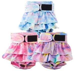 lot 57659 image: Reusable Dog Diapers Female Medium Washable, Premium Doggie Diaper for Dogs, Pack of 3, Highly Absorbent Dog Diaper for Heat, Incontinence and Puppy Training - Retail $15