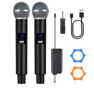 lot 57680 image: Professional Wireless Microphone for Podcast, Karaoke & Singing 2.4GHz Portable Dynamic Mic with 150ft Range, 8H Battery for Streaming & Live Performance - Retail $20