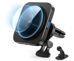 lot 57685 image: MagSafe Car Mount Charger,15W Magnetic Wireless Car Charger, for MagSafe Car Charging, Air Vent Dashboard Phone Holder Mount for iPhone Air 17 Pro Max 16 15 14 13 12, Galaxy S25, Fast Charging - Retail $30
