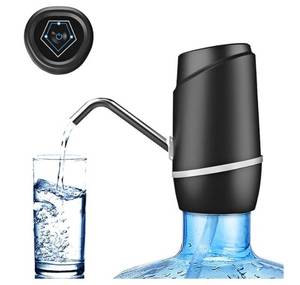 lot 57691 image: 5 Gallon Electric Drinking Portable Water Dispenser, Universal USB Charging Water Bottle Pump For 2-5 Gallon With 2 Silicone - Retail $20