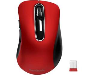 lot 57698 image: 2.4G Wireless Mouse, 1400 DPI Mobile Optical Cordless Mouse with USB Receiver, Portable Computer Mice for Laptop, PC, Desktop, MacBook, 5 Buttons, Red8-in-1 - Retail $12