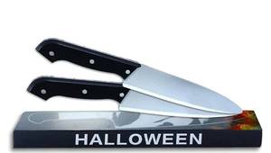 lot 57709 image: Fake Knife,1PCS Silver Halloween Classic Knife, Horror Movie Cosplay for Halloween - Retail $9