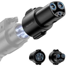 lot 57712 image: J1772 to Tesla Charger Adapter, Max 80A 250V Fast Charging J1772 to NACS Adapter for Tesla Model 3YXSCybertruck Charging Adapter, Compatible with J1772 EV Charge to Tesla Adapter -UL 2252 - Retail $30