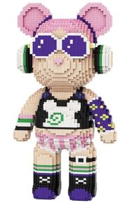 lot 57734 image: Rock Girl Bear Micro Building Blocks Set - Retail $46