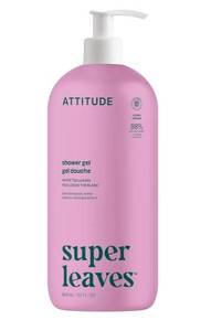 lot 57751 image: ATTITUDE Soothing Shower Gel, Dermatologically Tested, Plant and Mineral-Based, Vegan Personal Care Products, White Tea Leaves, 32 Fl Oz - Retail $20