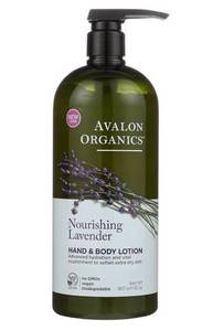 lot 57757 image: Avalon Organics Hand & Body Lotion, Nourishing Lavender, 32 Oz - Retail $23