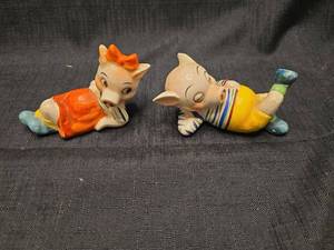 Occupied Japan Ceramic Animal Figurines Set