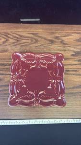 lot 5487 image: California Pantry Red Glazed Ceramic Serving Dish