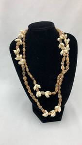 lot 5367 image: Shell and Bead Multi-Strand Necklace Set
