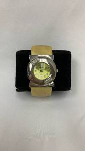 lot 5368 image: Womens Quartz Watch with Yellow Resin Bangle Band