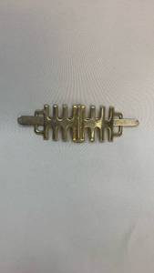 lot 5392 image: Brass Metal Hair Barrette with Geometric Design