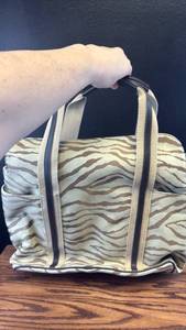 lot 5445 image: Anne Klein Animal Print Duffel Bag