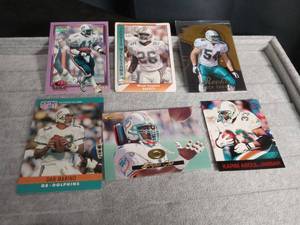 lot 5015 image: Miami Dolphins Football Card Collection - 1990s Trading Cards