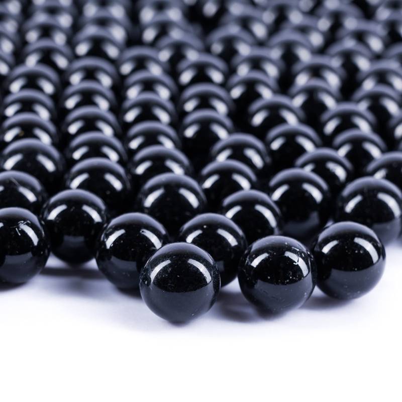 lot 14745 image: Black Marbles for Vases  Glass Marbles Bulk Vase Fillers  Glass Beads for Vases, Round Marble.