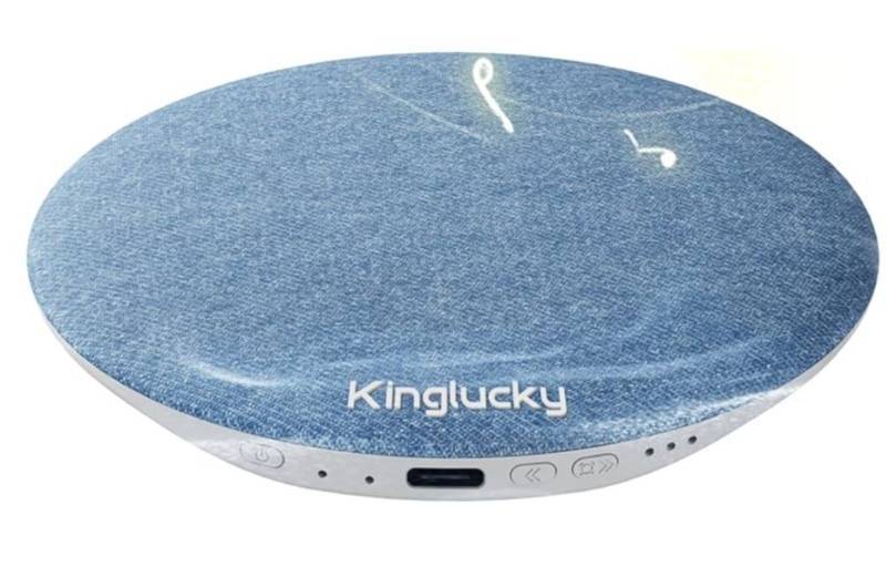 lot 62868 image: X50 Pillow Speaker for Sleeping, Built-in White Noise Sound Machine Pink Noise for Sleeping, Auto-Off Timer Portable Bluetooth Speaker Under Pillow Rechargeable for Side Sleeper, Blue - Retail $30