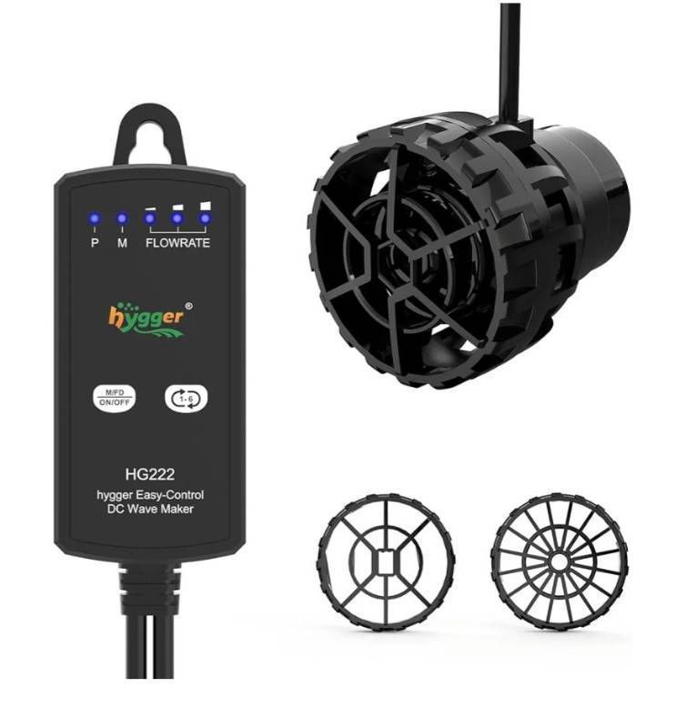 lot 62907 image: Aquarium Wave Maker for 5-10 Gallon Fish Tanks, Adjustable DC Power Heads for Aquarium with Controller, Aquarium Circulation Pump With Magnetic Base for Saltwater Freshwater Tank 660 GPH - Retail $46