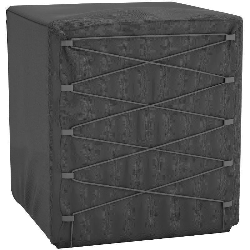 lot 26933 image: Air Conditioner Cover - Outdoor Central AC Unit Protector - Dual Shoelace Drawstring - Retail $40