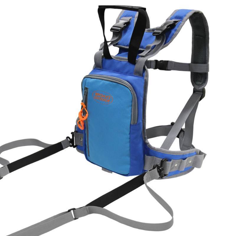 lot 26040 image: OUTDOOR Ski and Snowboard Harness Trainer, Control Steer & Speed, Snowboard Anti-fall Traction Belt Beginner, Ski Auxiliary Bag with Safety Belt (Blue) - Retail $29
