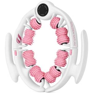 lot 238 image: Golden Nature Cellulite Massage Roller - Anticellulite Massager for Thighs, Neck & Body - Fascia Massage Tool with Detachable Rollers - Handheld Lymphatic Drainage Tool for Deep Tissue Exercise - Retail $18