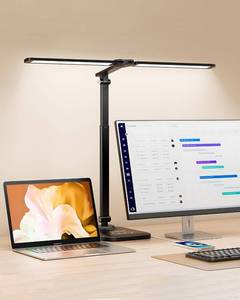 lot 241 image: CHARYJOD LED Desk Lamp for Office Home, Height Adjustable Architect Desk Light with USB Adapter, Stepless Dimming Desk Lamp Light for Reading, Study, Workbench - Retail $30