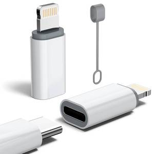 lot 255 image: MFi Certified 27W USB C to Lightning Adapter (2 Pack) - Fast Charging Data Sync, Lightning to USB Type C Cable Adapter for iPhone141312 Series, iPad, AirPods, with Anti-Lost Loop, Not for AudioOTG - Retail $5